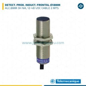 DETECT. PROX. INDUCT. FRONTAL 18MM ALC.8MM 3H NA 12-48 VDC CABLE 2 MT TELEMECANIQUE