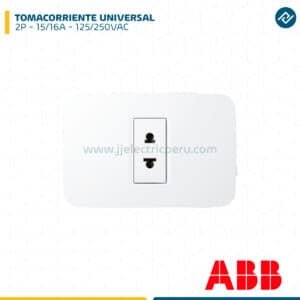 TOMACORRIENTE UNIVERSAL 2P 15/16A 125/250VAC 2CLA053500N1102 ABB